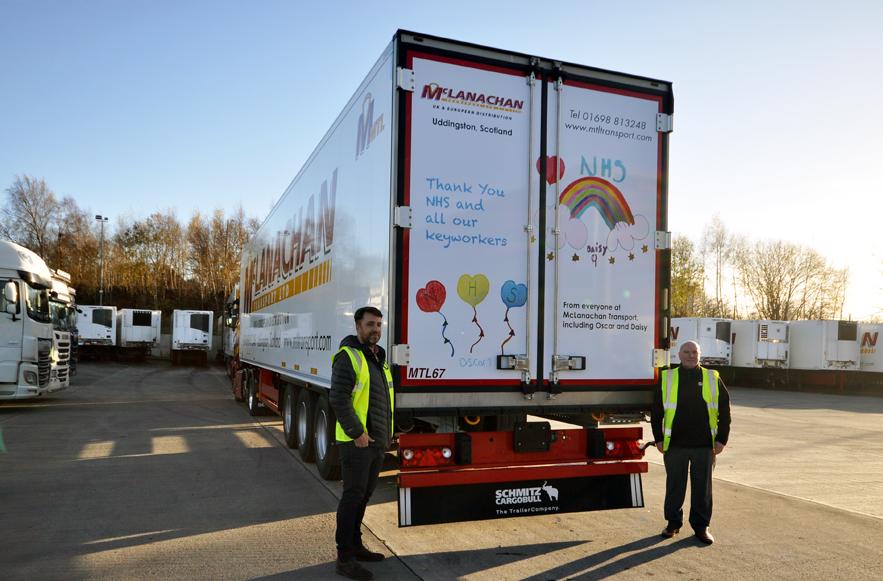 New McLanachan Transport Trailers Show Support For The NHS